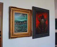 Image 4 of The Flood - original oil panting on wood panel, from "Sorcery: Contested Realm"
