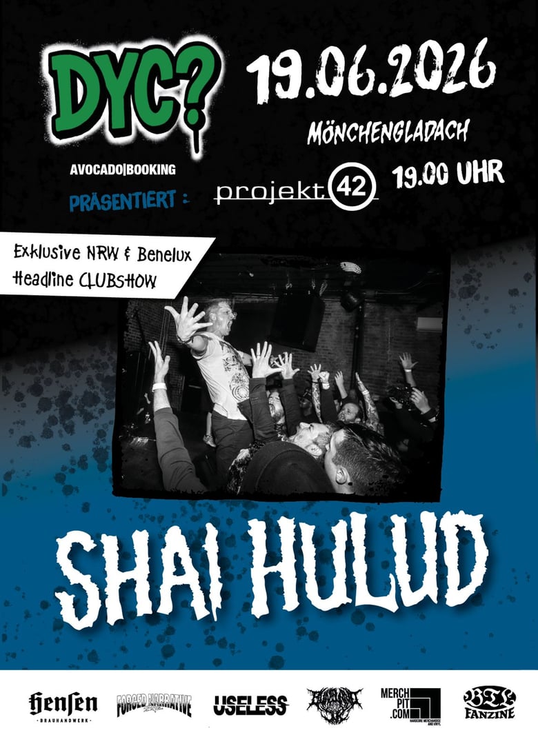 Image of 55 x  Online  - Einzel-/Singleticket VVK-Pre-Sale 19.06. Exkl. Shai Hulud NRW /  Benelux Clubshow