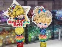 Image 1 of Rainbow Girl Bling Rhinestone Shakers Beaded Pens 
