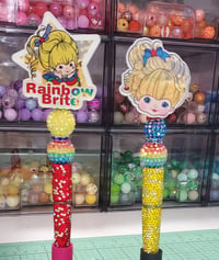 Image 4 of Rainbow Girl Bling Rhinestone Shakers Beaded Pens 