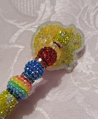 Image 5 of Rainbow Girl Bling Rhinestone Shakers Beaded Pens 