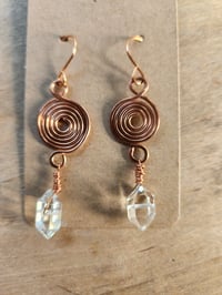 Image 5 of Sunspell Crystal Spiral Earrings