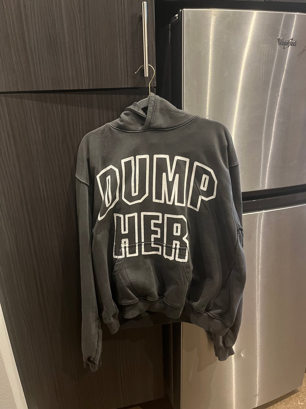 S OVERSIZED STREETWEAR "DUMP HER" HOODIE