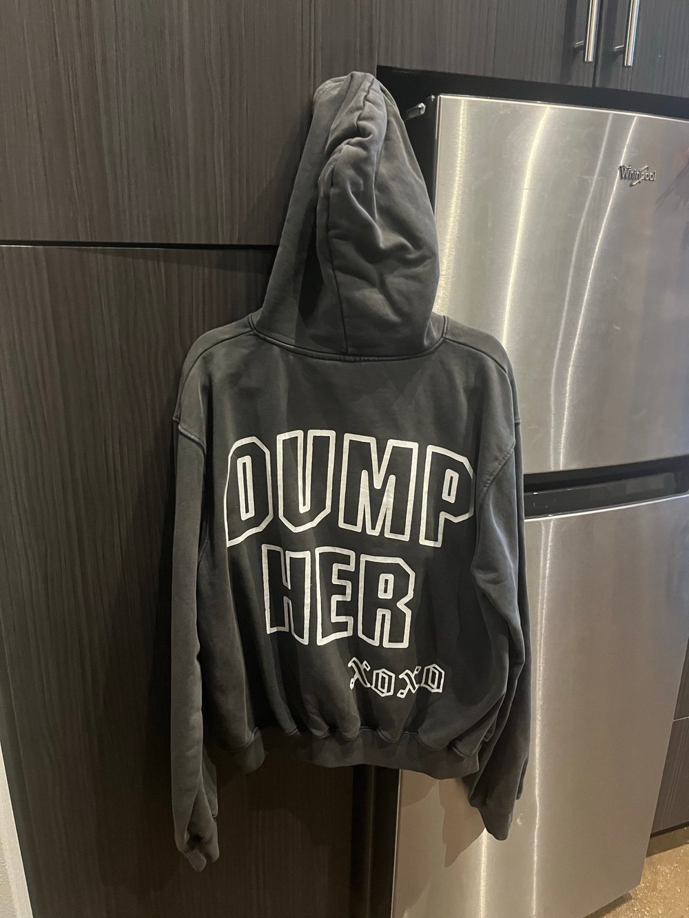 S OVERSIZED STREETWEAR "DUMP HER" HOODIE