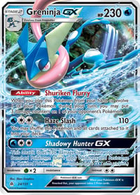 Greninja GX - SM - Forbidden Light - Near Mint