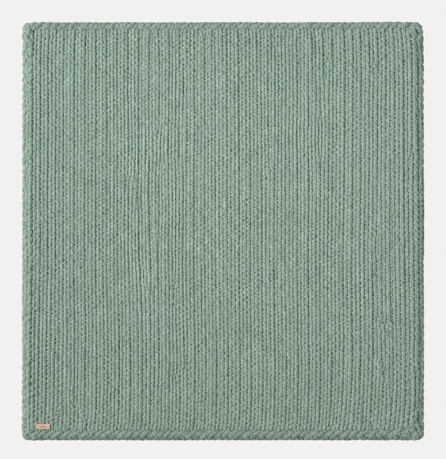 Chunky Knit Blanket| Smoky green