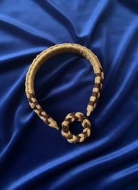 Image 1 of Handcrafted Brown Braided Headband – Comfortable Everyday Hair Accessory