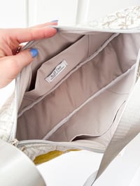 Image 5 of Upcycled Quilt Patchwork Crescent Shoulder Bag