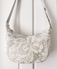 Image 3 of Upcycled Quilt Patchwork Crescent Shoulder Bag