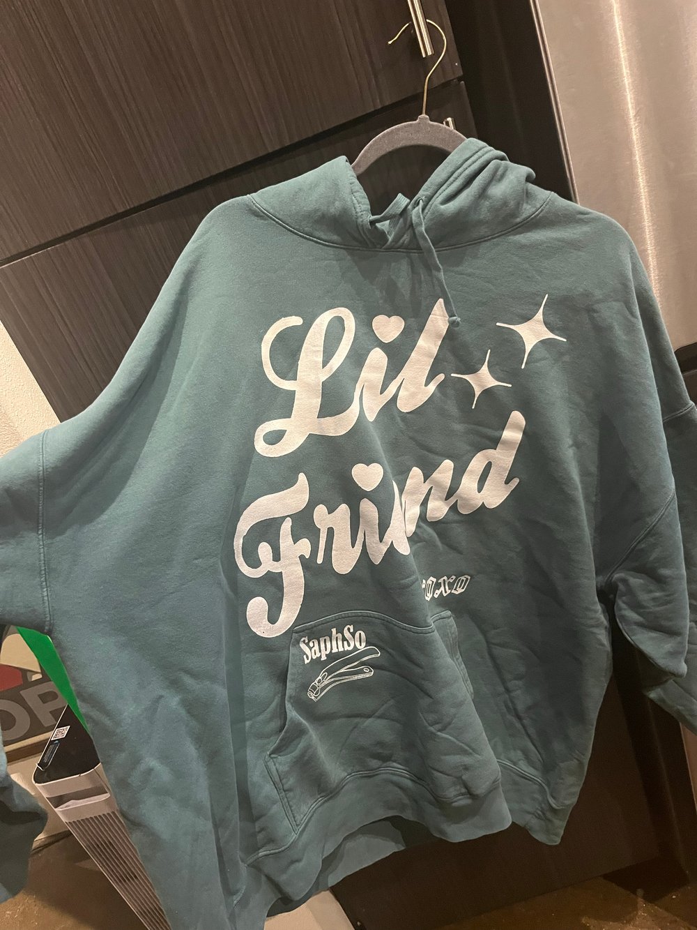 3XL CACTUS CHAMPION HOODIE "LIL FRIEND" YT INK FRONT&BACK