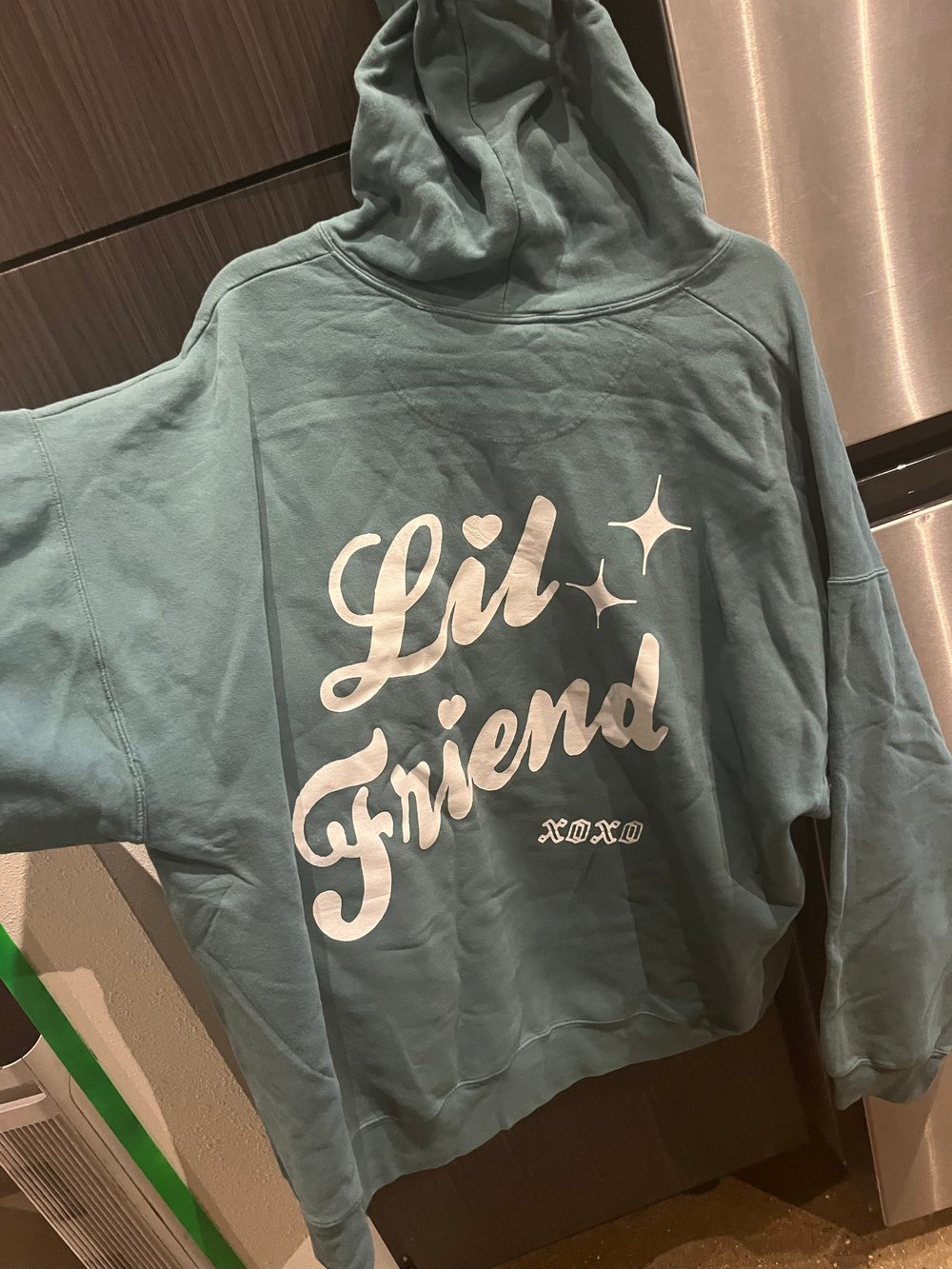 3XL CACTUS CHAMPION HOODIE "LIL FRIEND" YT INK FRONT&BACK