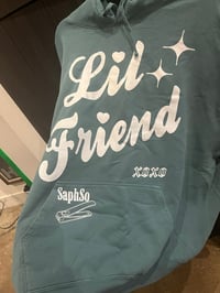 Image 3 of 3XL CACTUS CHAMPION HOODIE "LIL FRIEND" YT INK FRONT&BACK