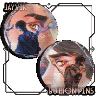 Image 1 of Jayvik Button Pins - J&V