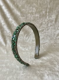 Green Handmade Headband for Girls – Stylish Hair Accessory