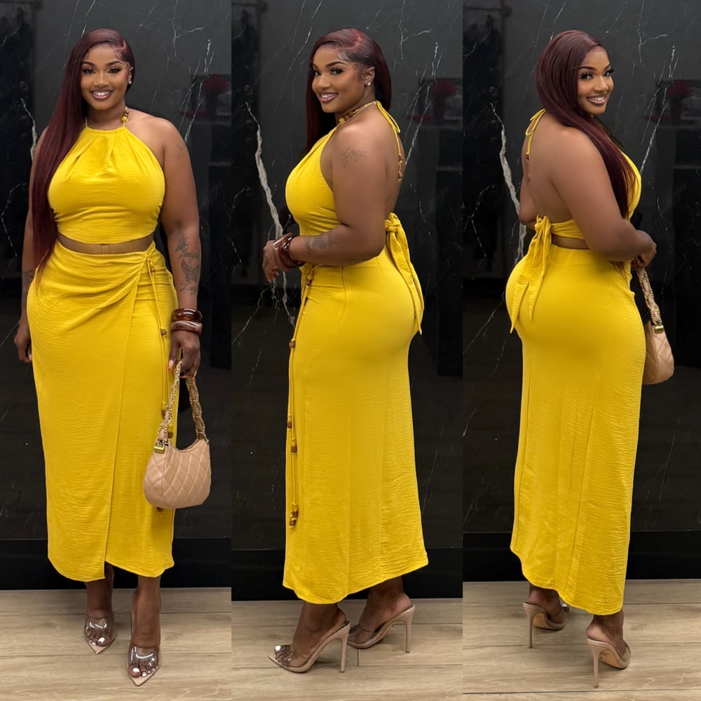 Image of MILAN SET-mustard 