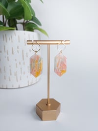 Image 1 of Peaches & Cream Marble Prisms 