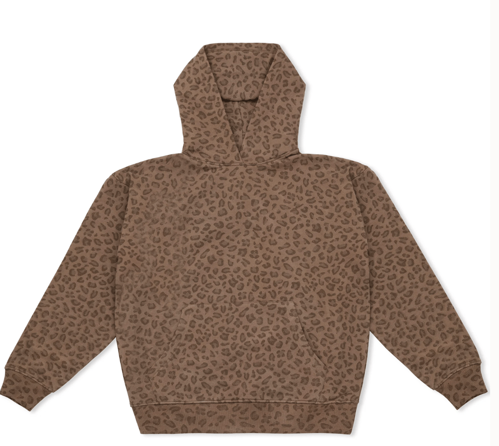 M "LIL SLUR" COTTON COLLECTIVE LEOPARD HOODIE YT INK