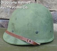 Image 4 of   WWII Repro Hawley M1 Helmet Liner. Rayon Webbing & sweatband (Black hardware) 