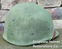 Image 8 of   WWII Repro Hawley M1 Helmet Liner. Rayon Webbing & sweatband (Black hardware) 