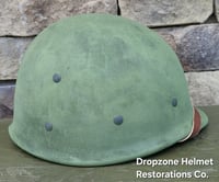 Image 8 of WWII Repro Hawley M-1 Helmet Liner. Rayon-HBT Webbing & sweatband. 