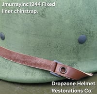 Image 9 of WWII Repro Hawley M-1 Helmet Liner. Rayon-HBT Webbing & sweatband. 