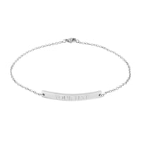 Image 3 of Curved Bar Anklet (Engraving)