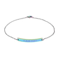 Image 4 of Curved Bar Anklet (Engraving)