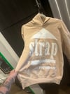 M TAN STRAPHOUSE LA APPAREL HOODIE**PRINT HICCUPS