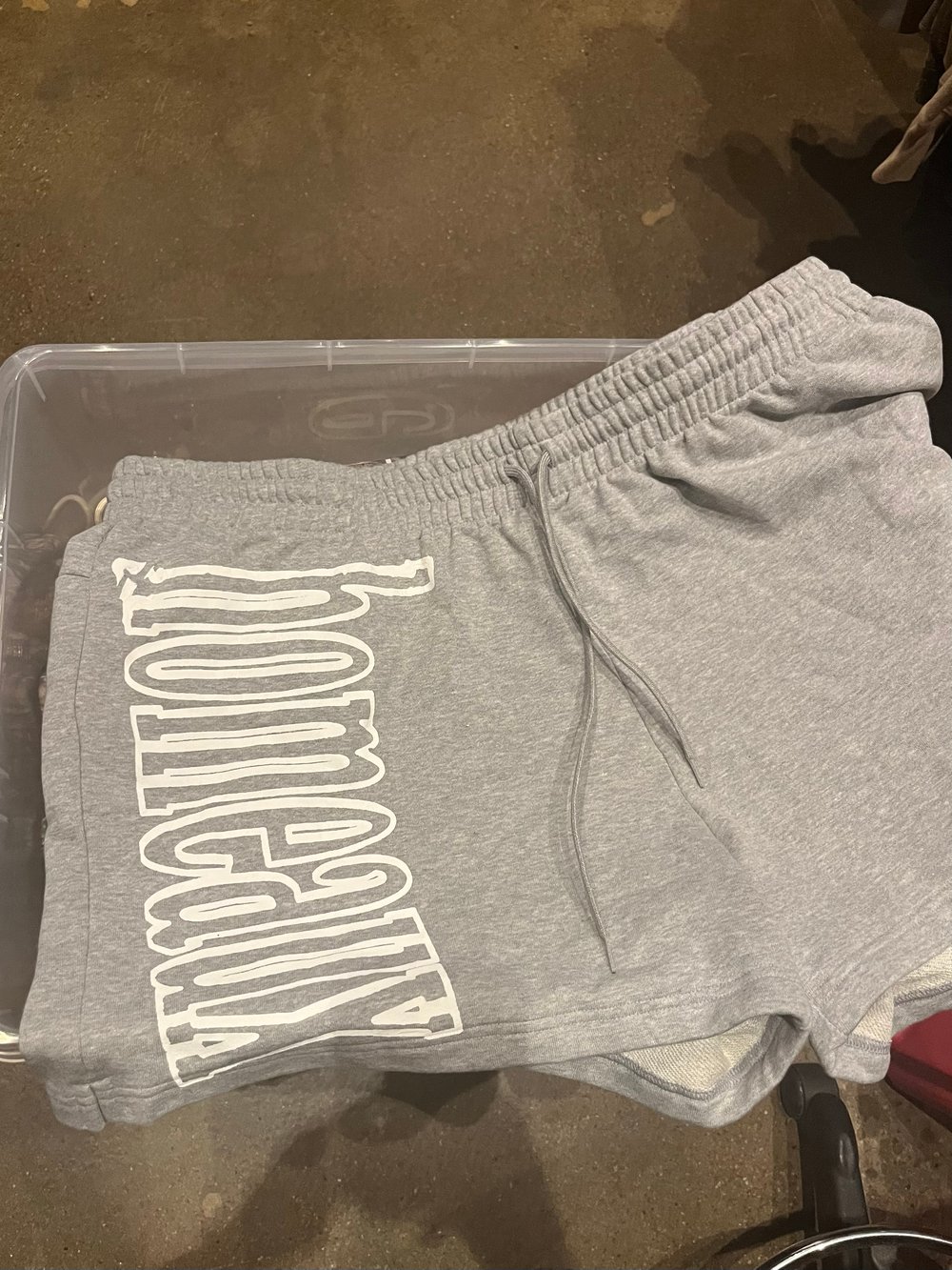 3XL GREY ADIDAS HOMEAUX SHORTS**PRINT HICCUPS
