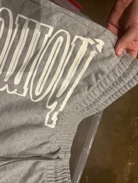 Image 2 of 3XL GREY ADIDAS HOMEAUX SHORTS**PRINT HICCUPS
