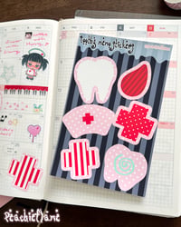 Image 3 of Toothy Pastel Memo Sticker sheet
