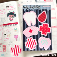 Image 4 of Toothy Pastel Memo Sticker sheet