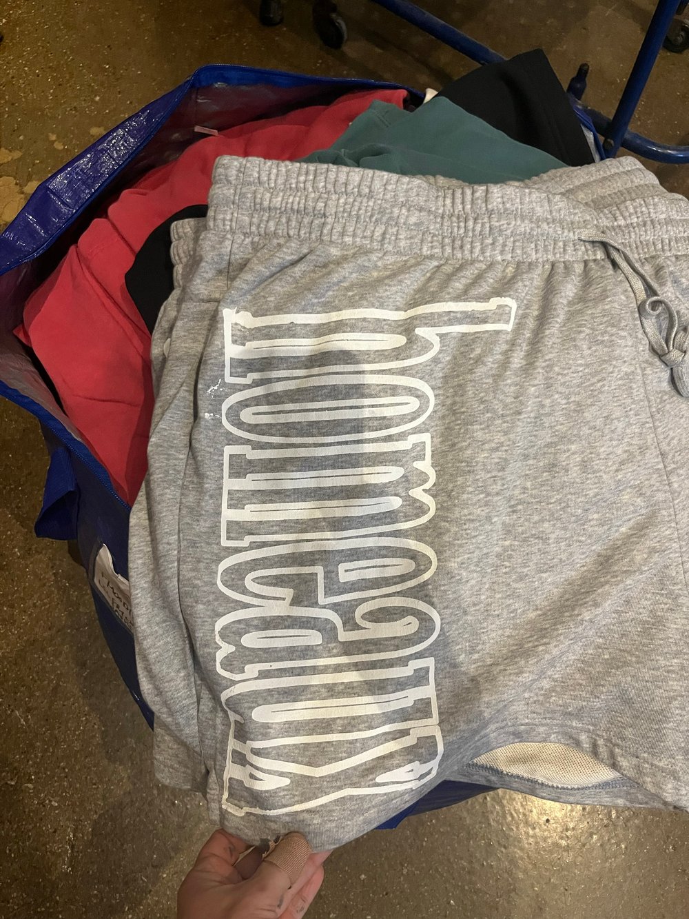4XL GREY ADIDAS HOMEAUX SHORTS**PRINT HICCUPS