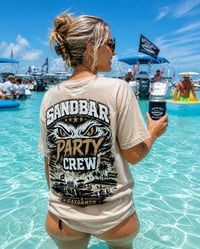 Image 3 of Sandbar Party Crew Tee