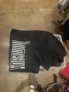 MENS L BLACK ADIDAS HOMEAUX SHORTS*PRINT ON BACK
