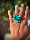 Sleeping beauty turquoise Dragonfly ring 