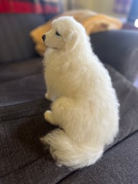 Image 2 of 12” Sitting Great Pyrenees  FREE SHIPPING 