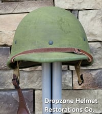 Image 6 of  Repro WWII Hawley M2 Airborne Helmet liner Rayon Webbing. 