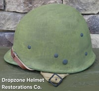 Image 10 of  Repro WWII Hawley M2 Airborne Helmet liner Rayon Webbing. 