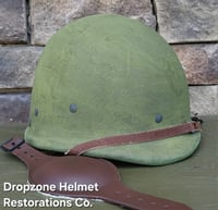 Image 8 of  Repro WWII Hawley M2 Airborne Helmet liner Rayon Webbing. 
