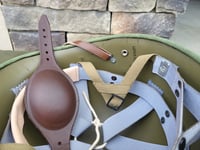 Image 9 of  Repro WWII Hawley M2 Airborne Helmet liner Rayon Webbing. 