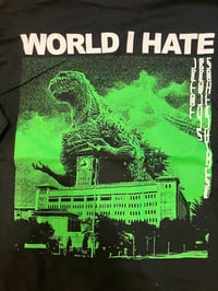 Image 2 of Godzilla Longsleeve-Green & White