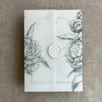Image 5 of Grand peony floral vellum wraps PACK of 10