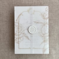 Image 6 of Grand peony floral vellum wraps PACK of 10