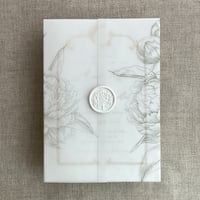 Image 7 of Grand peony floral vellum wraps PACK of 10