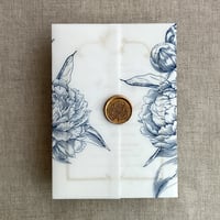 Image 10 of Grand peony floral vellum wraps PACK of 10