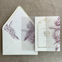 Image 12 of Grand peony floral vellum wraps PACK of 10