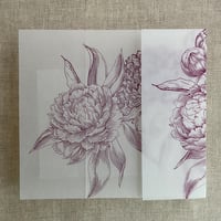 Image 13 of Grand peony floral vellum wraps PACK of 10