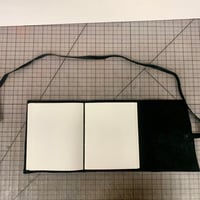Image 3 of Medium Black Leather Wrap Journal