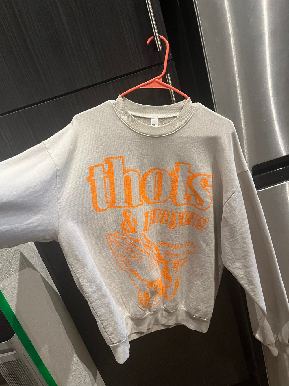 THOTS&PRAYERS 14OZ LA APPAREL CREWNECK